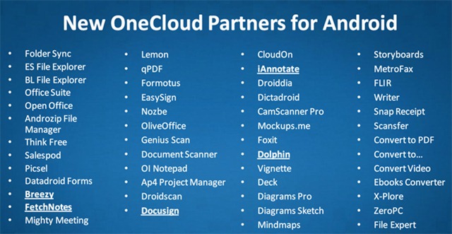 onecloud-android-partners