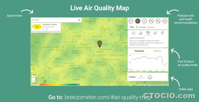 breezometer-大城市空气污染实时监控地图2