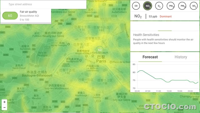 breezometer-大城市空气污染实时监控地图3